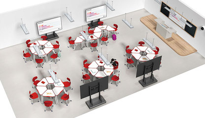 迪歐教育培訓(xùn)家具 專業(yè)組合桌椅助力優(yōu)質(zhì)學(xué)習(xí)環(huán)境